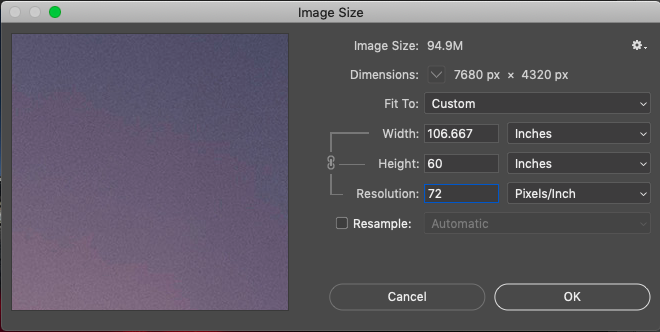 Set DPI in image settings